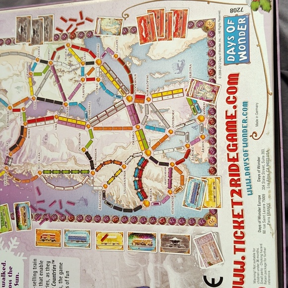 Ticket to Ride Nordic Countries Board Game - Picture 6 of 7